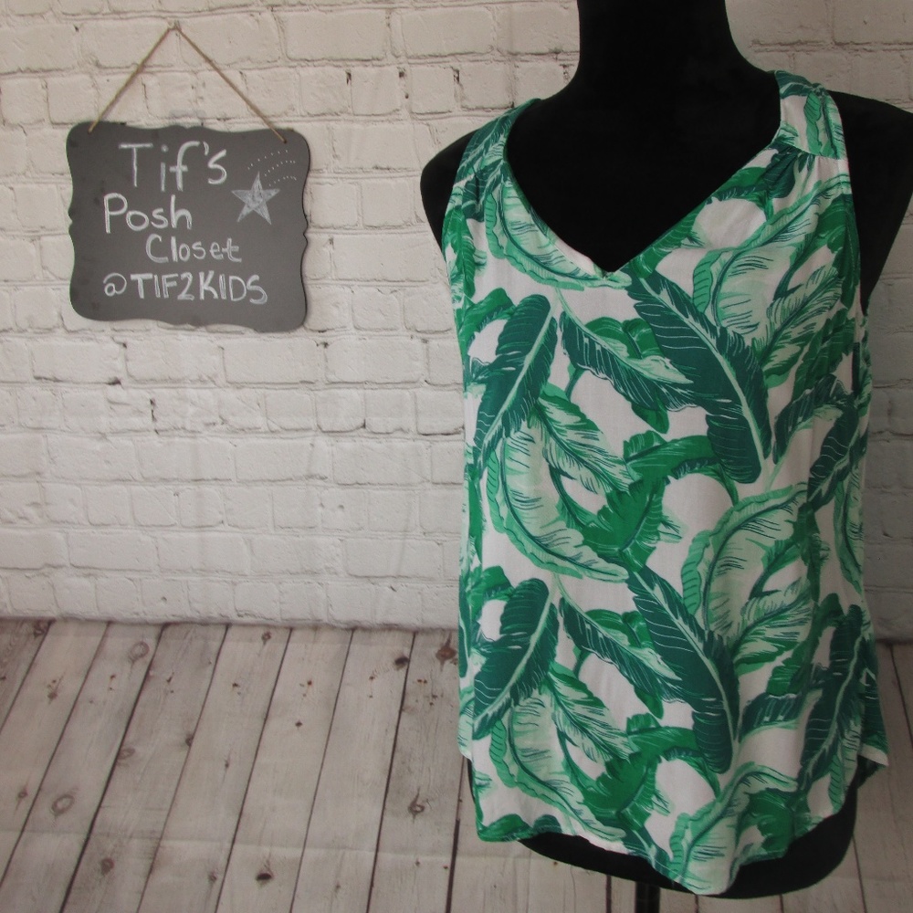 Old Navy Botanical Print Tank Top Sz XS E71